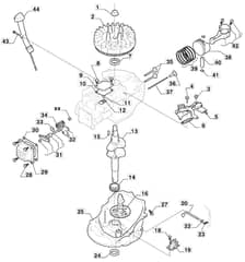 HW531 PD - 2022 - 294556043/M22 - Mountfield Rotary Mower Cylinder Diagram