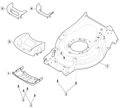 HW531 PD - 2022 - 294556043/M22 - Mountfield Rotary Mower Mask Diagram