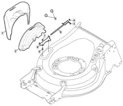 HW531 PD - 2016-2018 - 294556843/M16 - Mountfield Rotary Mower Ejection Guard Diagram
