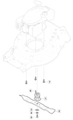 HW531 PD V - 2020-2022 - 294557823/CPL - Mountfield Rotary Mower Blade Diagram