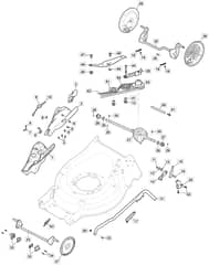HW531 PD V - 2020-2022 - 294557823/CPL - Mountfield Rotary Mower Height Adjusting Diagram