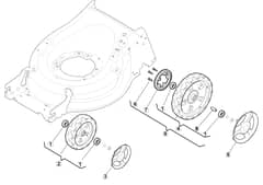 HW531 PD V - 2022 - 294557843/CPL - Mountfield Rotary Mower Wheels Diagram