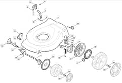 HW S510 PD - 2011 - 299536023/M10 - Mountfield Rotary Mower Height Adjusting Diagram