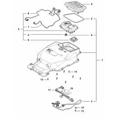 Stihl iMOW 3.0 EVO - Housing Upper Part - Parts Diagram