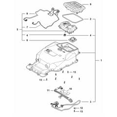 Stihl iMOW 4.0 EVO - Housing Upper Part - Parts Diagram