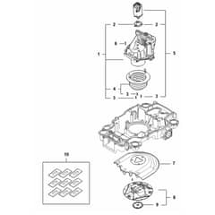 Stihl iMOW 4.0 EVO - Mowing Deck, Height Adjustment - Parts Diagram