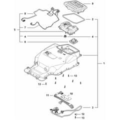 Stihl iMOW 4.0 - Housing Upper Part - Parts Diagram
