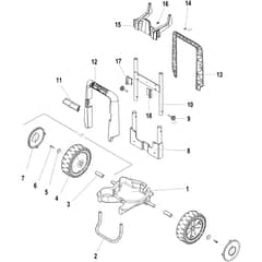 IP 2500 HS -  - Efco Pressure Washer Frame assembly Diagram