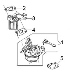 IPX 2000 S -  - Efco Pressure Washer Carburettor Diagram