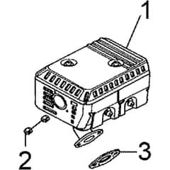 IPX 2000 S -  - Efco Pressure Washer Muffler Diagram