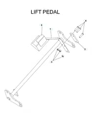 Husqvarna Iz6123 - Pedals