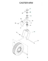Husqvarna Ize4218 Kaa - Casters