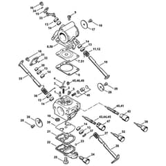 TS410 H-Carburetor C1Q-S118H, C1Q-167 Assembly