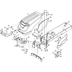 Countax Jcb D2050 - From 01-01-2004 To 01-01-2006 - 01 Main Bonnet