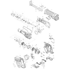 Makita JR001G - Cordless Recipro Saw - Power Tool Diagram