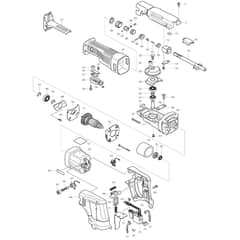 Makita JR140D - Cordless Recipro Saw - Power Tool Diagram