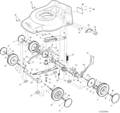 Hayter Jubilee AD - 424A (424A001001 - 424A099999) - Lower Mainframe Diagram