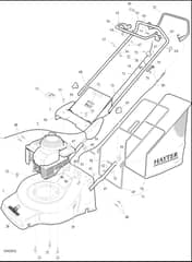 Hayter Jubilee Push - 422V (422V001001 - 422V099999) - Upper Mainframe Diagram