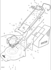 Hayter Jubilee Push - 423V (423V001001 - 423V099999) - Upper Mainframe Diagram