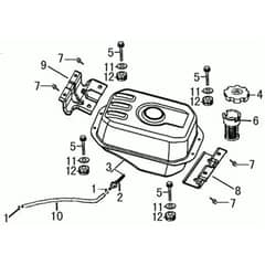 K1100 H (EURO5) - Bertolini Engine Tank Diagram
