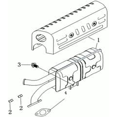 K1100 H - Bertolini Engine Muffler Diagram