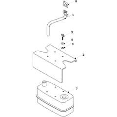 Countax K12.5 K15 - - 17 K15He Exhaust System (Kohler)