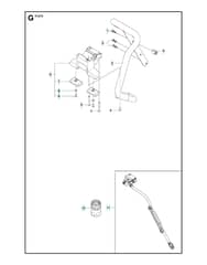 Husqvarna K1270RAIL - Handle