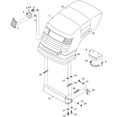 Countax K14 Twin - From 01-01-1992 To 01-01-1994 - 03 Bonnet