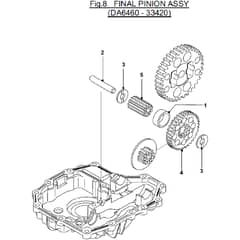 Countax K46 - - 08 Final Pinion Assy