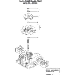 Countax K46 - - 11 Fan Pulley Assy