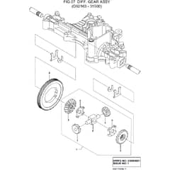 Countax K55 - - 07 Diff Gear Assy