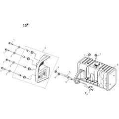 K7000 HD - Bertolini Engine Muffler Diagram