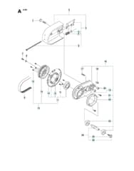 Husqvarna K750 - 2010-2 - Belt Guard & Pulley