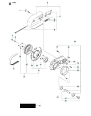Husqvarna K760 - Belt Guard & Pulley