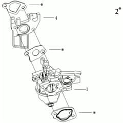 K800 H - Bertolini Engine Carburettor Diagram
