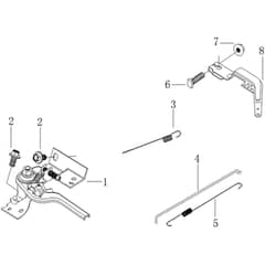 K800 H - Bertolini Engine Control lever Diagram