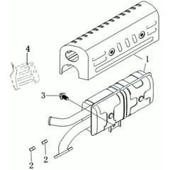 K800 HC (EURO5) - Bertolini Engine Muffler Diagram
