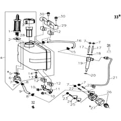 K9000 HD - Bertolini Engine Complere tank Diagram