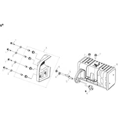 K9000 HD - Bertolini Engine Muffler Diagram