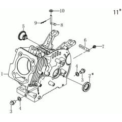 K900 H - Bertolini Engine Crankcase Diagram