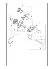 Husqvarna K970 - Belt Guard & Pulley