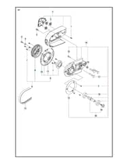 Husqvarna K970 - Belt Guard & Pulley 2
