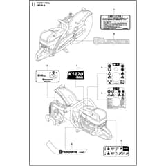 Husqvarna K 1270 - 967978701 - Decals