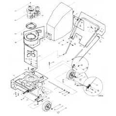 Billy Goat KD501H - Vacuum Cleaner Main Diagram