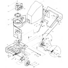 Billy Goat KD501T - Vacuum Cleaner Main Diagram