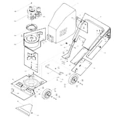 Billy Goat KD50 - Vacuum Cleaner Main Diagram