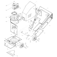 Billy Goat KD50T - Vacuum Cleaner Main Diagram