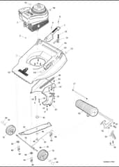 Hayter Kestrel Push - 308D (308D001001 - 308D099999) - Mainframe Diagram
