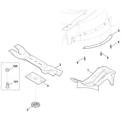 Viking Kit 545 - Mulching Kit - Parts Diagram