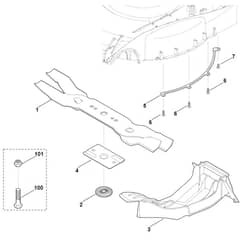 Viking Kit 650 - Mulching Kit - Parts Diagram